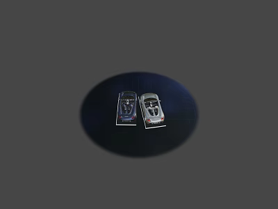 Two Different Electronic Gadgets With Modern Displays And Sleek Design 3d model