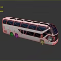 Bus School Bus Van Box Bus Tourist Bus Coach 3d model