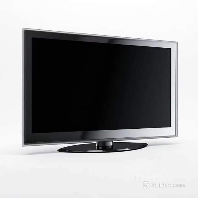 Sleek Modern Computer Monitor With Thin Bezel High Definition Screen And Stable Base Stand 3d model 