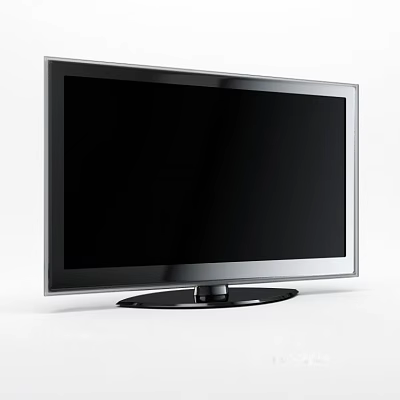 Sleek Modern Computer Monitor With Thin Bezel High Definition Screen And Stable Base Stand 3d model