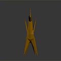 Orange Origami Style Unicorn With Wings 3D Sculpture For Modern Decor