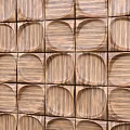 Wooden 3D Modular Panels As Bed Accent Wall 3d model