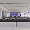 Professional Monitoring Room Command Center With Multiple Screens And Control Consoles