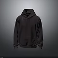 Comfortable Dark Purple Hooded Sweatshirt With Simple Design For Daily Casual Wear