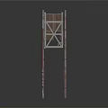 Industrial Equipment Metal Frame Structure With Support Pillars And Cross Beams
