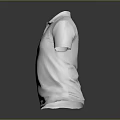 White Polo Shirt With Short Sleeves Classic Casual Design For Daily Wear
