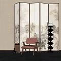 Partition Screen Modern Partition Modern Screen 3d model
