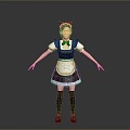 Maid Costume Servant Costume Maid Costume Medieval Maid Costume Costume Costume Fashion Everyday Costume 3d model