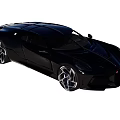 Black Sleek Modern Sports Car With Aerodynamic Body And Stylish Alloy Wheels