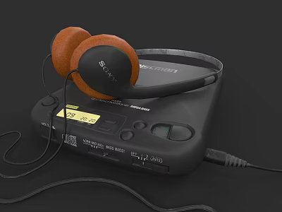 Sony D-121 CD player game art props Painter material 3d model Sony D-121 CD player game art props Painter material 3d model