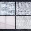 Square Rugs with Herringbone Pattern Blue Pink White Color Variety Four Designs