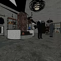 Modern Clothing Store Interior With Hanging Clothes Display Racks Mannequins And Stylish Decor