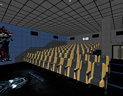 Modern Cinema Cinema Transformers Cinema 3d model Modern Cinema Cinema Transformers Cinema 3d model
