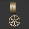 High Quality Car Parts Golden Wheel Rims with Elegant Metallic Design for Vehicles