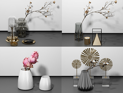 Modern vase decorations 3d model