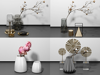 Modern vase decorations 3d model