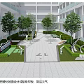 Memorial Landscape Design with Clean Hardened Ground and Simple Elegant Open Space 3d model