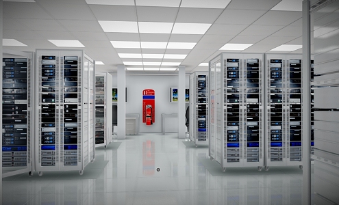 Big Data Computer Room Computer Room Big Data Center Computing Center Supercomputing Center 3d model