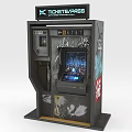 automatic ticket vending machine 3d model