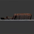 Homemade Fruit Loaf With Chocolate Glaze Sliced On Marble Serving Board