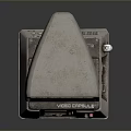Vintage Electronic Device With Rusty Worn Screen Control Panel And Antenna Base