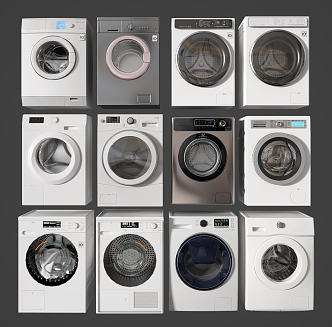 Modern washing machine 3d model