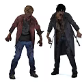 Game And Movie Zombie Characters Featuring Bloodstained Tattered Clothing Blonde And Black Hair