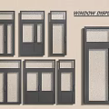 Different Styles Of Modern Casement Windows In Window Display Collection