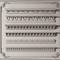 Various Styles of Decorative Gypsum Crown Molding with Ornate Patterns and Details