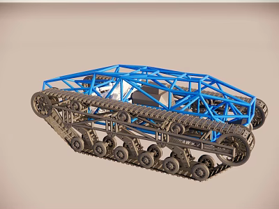Tracked all-terrain off-road vehicle 3d model Tracked all-terrain off-road vehicle 3d model