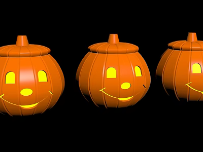 Modern Pumpkin Lamp 3d model Modern Pumpkin Lamp 3d model