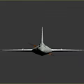 White Streamlined Spacecraft Model With Wings And Rear Thruster For Space Exploration