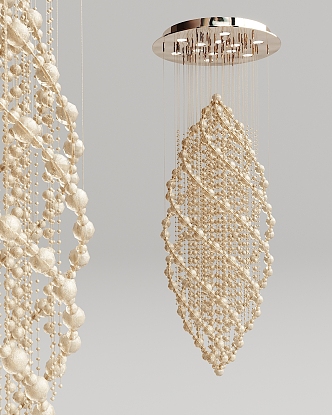 Modern chandelier crystal chandelier 3d model