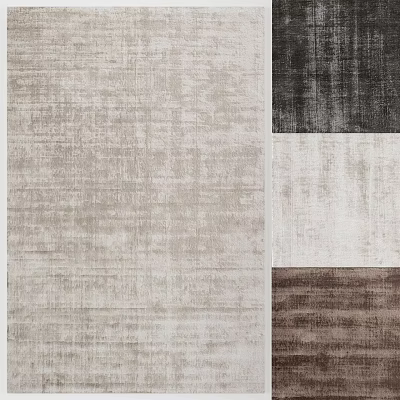 Modern Square Rug With Textured Design And Neutral Tones For Home Interiors 3d model