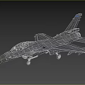 Military Fighter Jet With Gray Body Single Seat Cockpit Tail Fin And Landing Gear