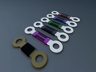 Modern Cabinet Handles With Multiple Colors And Sleek Design For Home Furniture 3d model