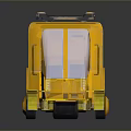 Yellow FreshBite Mobile Food Cart With Roof Rack And Compact Design