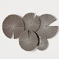 Modern Decorative Wall Art Pieces With Circular Radial Stripe Design For Home Interior