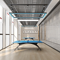 Modern Table Tennis Room Table Tennis Classroom 3d model