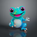 Frog Poison Frog Game Frog Reptile Cold Blooded Animal Reptile 3d model