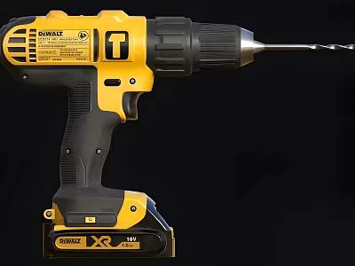 DEWALT XR Cordless Drill Industrial Equipment With Battery And Power Performance 3d model