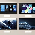 Smart Television With Various Display Interfaces And High Resolution Screens 3d model