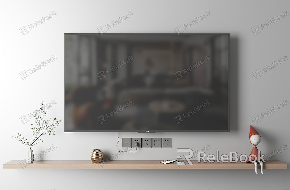 TV TV stand LCD TV full screen TV advertising screen model