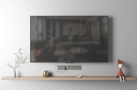 TV stand LCD TV full screen TV advertising screen 3d model