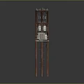 Different Wooden Electric Poles With Power Transformers And Utility Crossarms