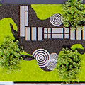 Traditional Karesansui Japanese Garden Design With Sand Gravel Stone Arrangements And Mossy Paths
