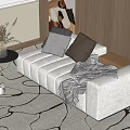chaise longue recliner modular sofa 3d model