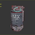 TYPE 477 HMX Explosive Grenade With Metal Body And Pull Ring Structure