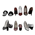 Fashion Women's Shoes With Various High Heels Sandals Styles Suede Leather And Different Colors