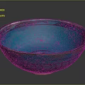 Hand Carved Turquoise Decorative Bowl With Intricate Patterns And Artisan Craftsmanship